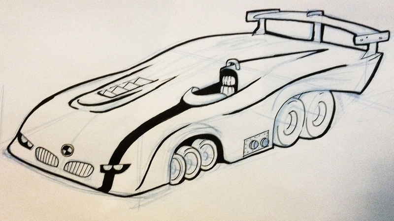 Illustration for article titled BMW Designs A 42-Wheel, 19-Engine Car To Fulfill One Child's Fantasy